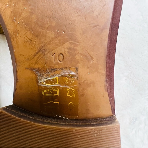 MADEWELL Frances Genuine Leather Ivory Cream Loafers Block Heel Shoes Sz… - Picture 12 of 14